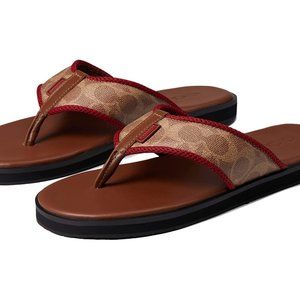 New Coach Men's Size 9M Signature Flip Flop